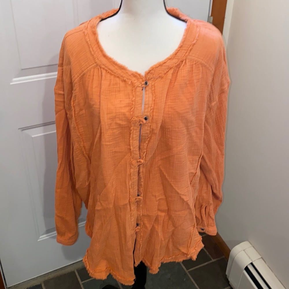 Free people oversize coral top